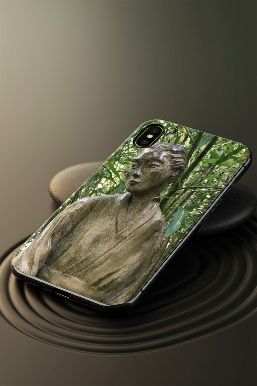 Zen Bamboo Statue Phone Skin